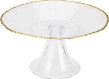 Koogialus jalaga Home Styling Collection DATURA, 15 cm, kuldse äärega