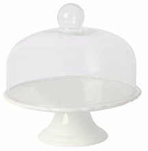 Koogialus klaaskupliga HOME4YOU SOFIA, 28 cm, valge