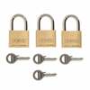 Lukk Abus 60/40 Triples C, messing, 60 x 40 mm, 3 tk