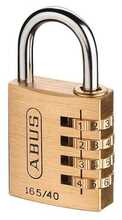 Ripplukk Abus 165/40C, 42 x 77 mm, kuldne