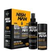 Juuksekiud + fikseeriv udu Nishman Hair Building Keratin Fiber & Locking Mist Set, Medium Brown