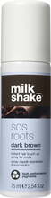 Juuksejuurte maskeeriv sprei MilkShake SOS Roots Dark Brown, 75 ml