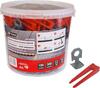 Plaatide tasandussüsteem AW-Tools AW30365, 1,5 mm - 7-15 mm, 300 tk + 100 kiilu