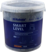 Plaatide tasandussüsteem Kubala Smart Level, 1.5 mm, 800 tk + 20L plastämber