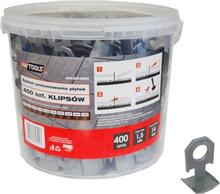 Plaatide nivelleerimissüsteem AW-Tools AW30366, 1,5 mm - 7-15 mm, 400 tk