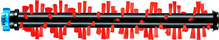 Tolmuimeja harjarull Bissell Area rug and carpet brush roll, punane/must