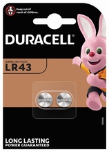 Patareid Duracell LR43, 1.5V, 2 tk