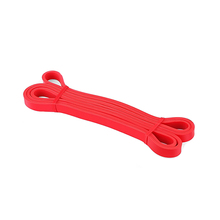 Treeningkumm - silmus Sanro PowerBand KP-013, 208 x 1.3 cm, kerge, punane