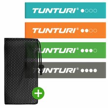 Vastupidavuslintide komplekt Tunturi Mini Resistance Band Set 14TUSYO098, 4 tk, 25 x 5 x 0.5 cm