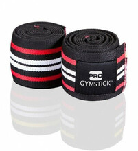 Põlverihmad Gymstick Pro Knee Straps, universaalsed, valge/must/punane