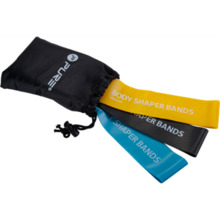 Treeningkummide komplekt Pure2Improve Body Shaper Bands P2I800110, 3 tk, must, sinine, kollane