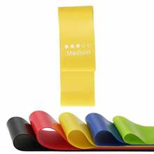 Treeningkumm Tomaz Sport Rubber-Loop 10480725, 60 x 5 x 0.05 cm, kollane