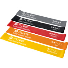 Vastupanu kummilintide komplekt Pure2Improve Resistance, 5 tk, must, hall, oranž, punane, kollane