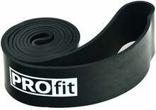 Takistuskumm PROFIT Power Band SL2607, must, 208 x 6.4 x 0.45 cm