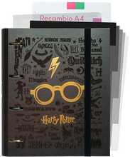 Kaustik Harry Potter A4, 4 rõngast, kummipael