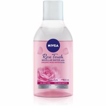 Kahefaasiline mitsellaarvesi Nivea Rose Touch, 400 ml