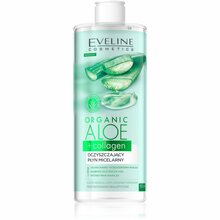 Puhastav mitsellaarvesi Eveline Cosmetics Organic Aloe+Collagen, 500 ml