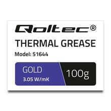 Termopasta Qoltec 51644, 100 g, kuldne