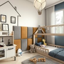 Seinapaneelid Eltap Quadratta Monolith 48/84, 100 x 180 x 3.5 cm, kollane/hall