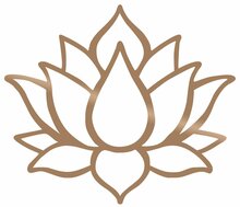 Seinadekoor Wallity Lotus Flower 1, 50 x 43 cm, vask