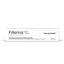 Dermatoloogiline geel-täiteaine Fillerina 12 HA silmaümbrusele ja silmalaugudele, tase 5, 15 ml