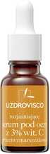 Silmade ümbruse kirgastav seerum UZDROVISCO Eyebright 3 prots. C-vitamiiniga, 15 ml
