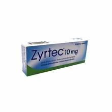 Zyrtec 10 mg õhukese polümeerikattega tabletid, N10