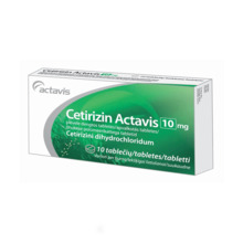 Cetirizin Actavis 10 mg õhukese polümeerikattega tabletid N10