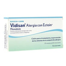Vidisan Allergy With Ectoin ühekordsed ninasprei ampullid, 20 x 0,5 ml