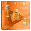 Komplekt Nuxe The Infinite Glow: huuleõli 10 ml, kuivõli kuldsete osakestega 50 ml, kuivõli 10 ml