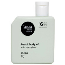 Niisutav päevitusõli kehale Laouta Beach Body Tanning Oil Fig SPF6, 100 ml