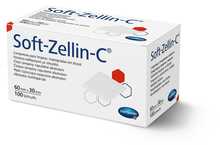 Alkoholipuhastuslapid Hartmann Soft Zellin C, 60 x 30 mm, 100 tk