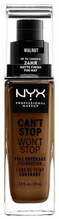 Vedel jumestuskreem NYX Cant Stop Wont Stop, Walnut, 30 ml