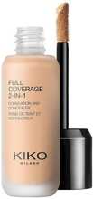 Kiko Milano Full Coverage 2 In 1 Foundation & Concealer, WR30 Warm Rose, 25 ml
