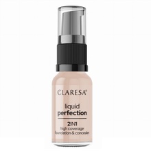 Jumestus- ja peitekreem Claresa Liquid Perfection 2in1, 103 Cool Medium, 18 g