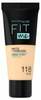 Jumestuskreem Maybelline Fit Me Matte + Poreless, 118 Nude, 30 ml