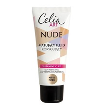 Jumestuskreem Celia Art Nude skin perfecting mattifying, 01 Ecru, 30 ml