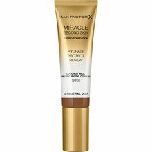 Max Factor Miracle Second Skin Hybrid Foundation jumestuskreem, 012 Natural Deep, 30 ml