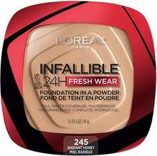 Kompaktpuuder L'Oreal Paris Infallible 24H Fresh Wear, 245 Golden Honey, 9 g