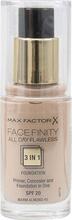 Jumestuskreem Max Factor Facefinity All Day Flawless 3in1, Warm Almond 045, SPF 20, 30 ml