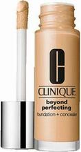 Jumestuskreem ja peitekreem Clinique Beyond Perfecting Foundation And Concealer, 01 Linen, 30 ml