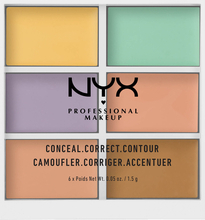 Korrigeerimispalett NYX Professional Makeup Conceal, Correct, Contour Palette, 9 g