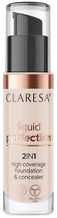 Claresa Liquid Perfection 2in1 High Coverage jumestus- ja peitekreem, 103 Cool Medium, 34 g