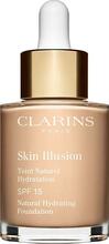 Jumestuskreem Clarins Skin Illusion Natural Hydrating Foundation, 105 Nude, 30 ml