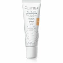 Avene Couvrance Fluid Foundation Corrector, 01 Porcelain, SPF20, 30 ml