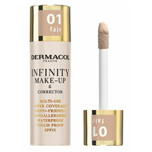 Jumestuskreem Dermacol Infinity Make-up & Corrector, 01 Fair, 20 g