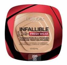 Kompaktpuuder L'Oreal Paris Infallible 24H Fresh Wear, 220 Sand, 9 g
