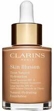 Jumestuskreem Clarins Skin Illusion Natural Hydrating Foundation, 108.5 Cashew, 30 ml