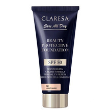 Claresa Beauty Protective Foundation, 1W Light Warm, SPF 50, 30 ml