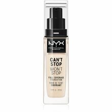 NYX Professional Makeup Can't Stop Won't Stop Full Coverage Foundation jumestuskreem, 01 Pale, 30 ml